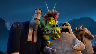 Dracula and other monsters look terrified in Hotel Transylvania: Transformania