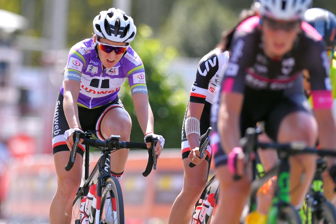 Leah Kirchmann (Team Sunweb Purple Leader Jersey)