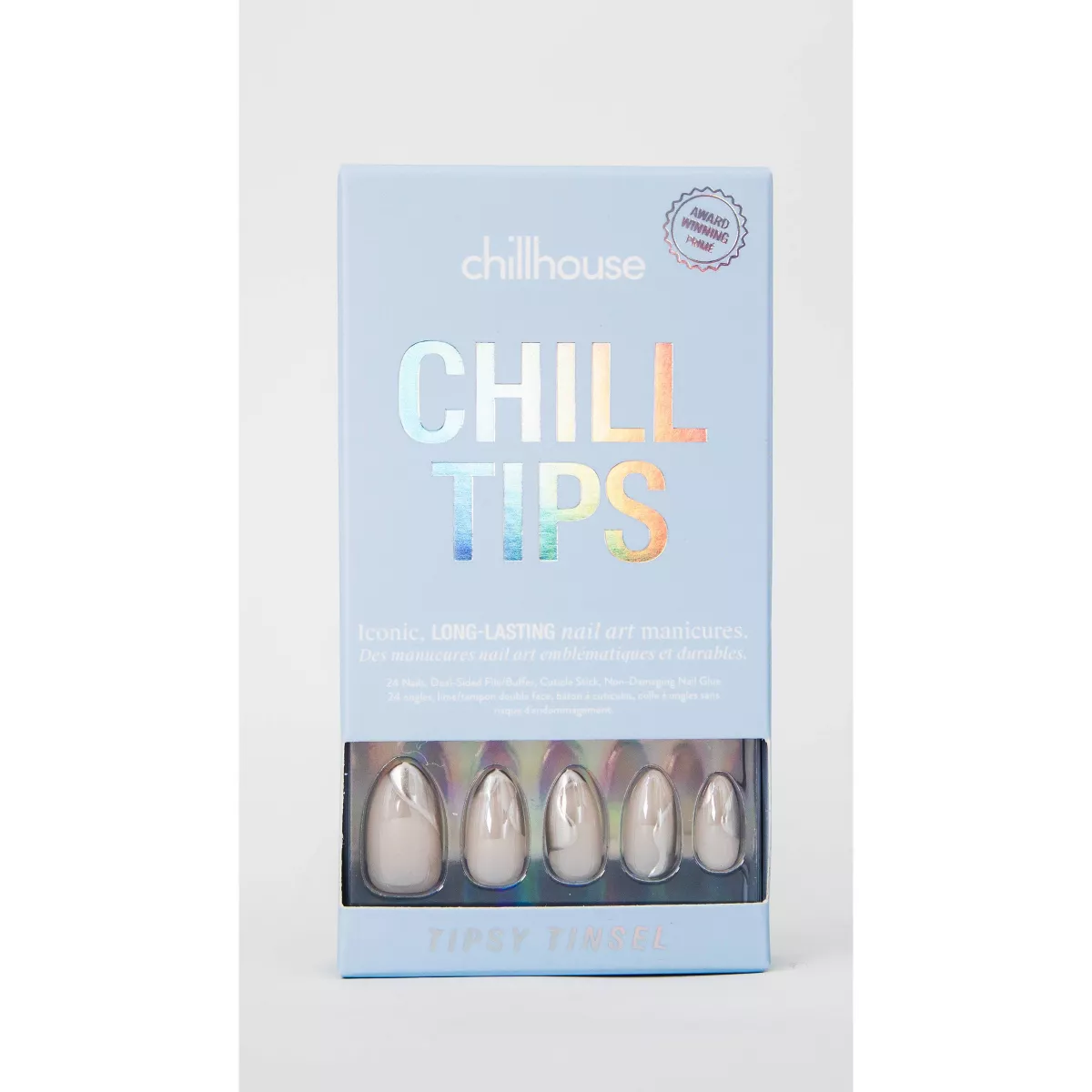 Chillhouse Chill Tips Fake Nails - Design Studio - Tipsy Tinsel - 24ct