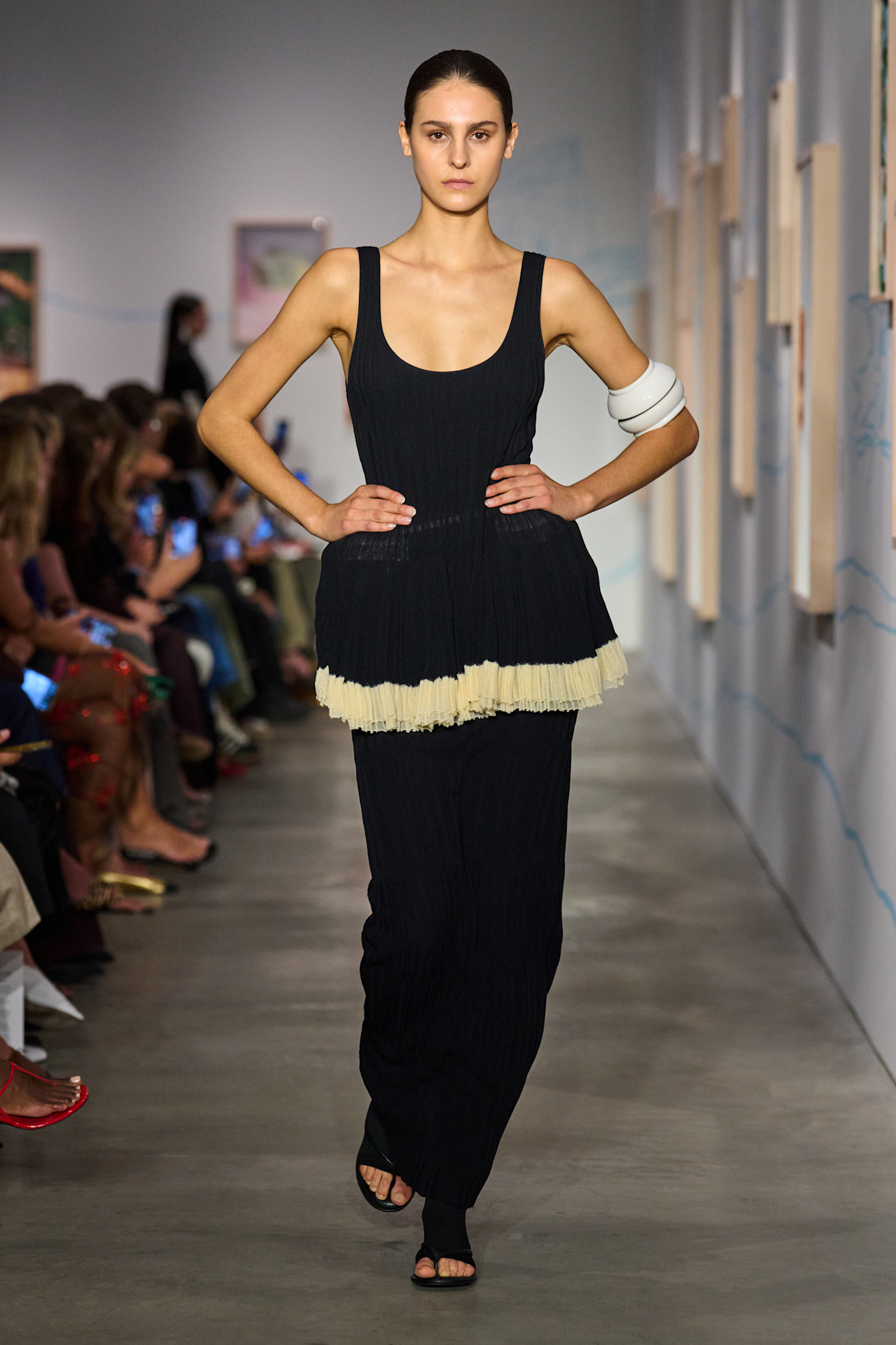 Photo of model wearing spring 2026 trends on the runway.