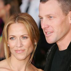 sheryl crow and lance armstrong during 33rd annual american music awards arrivals at shrine auditorium in los angeles, california, united states photo by chris polkfilmmagic