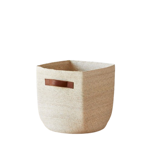 A woven storage basket