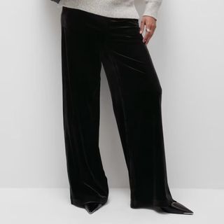 wide-leg velvet trousers from M&S