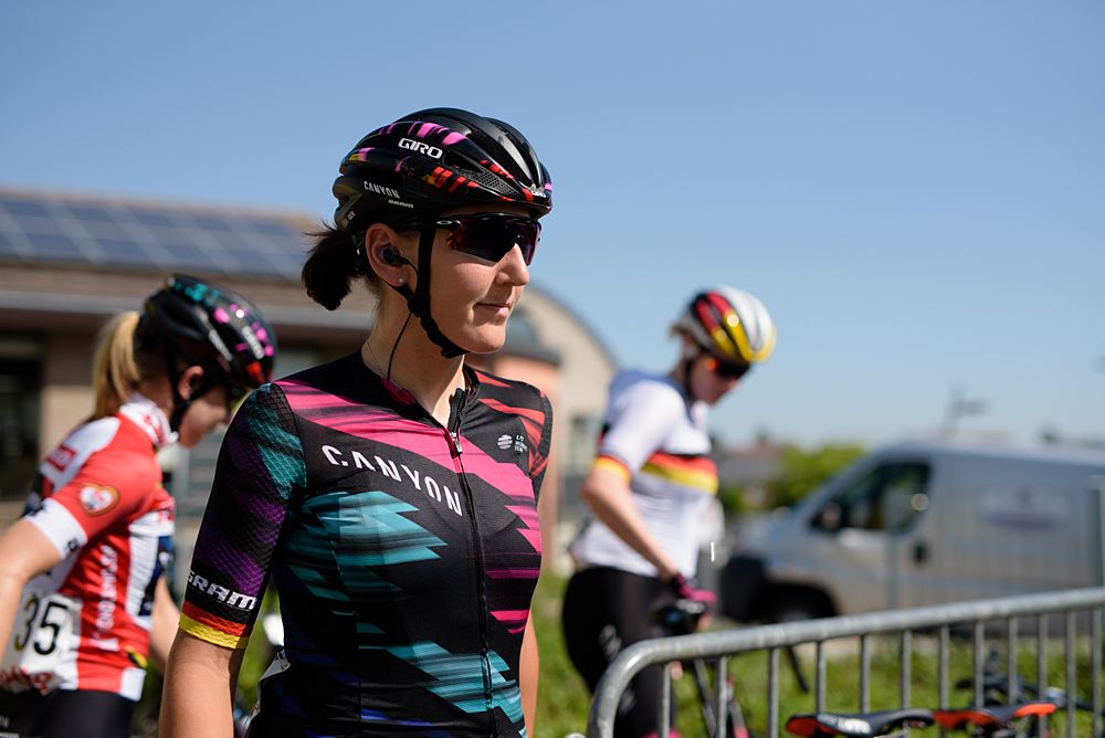 Lisa Brennauer (CANYON//SRAM Racing) at the 108 km Stage 2 of the Lotto Belgium Tour 2016 on 8th September 2016