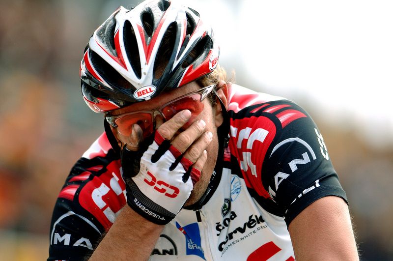 Fabian Cancellara struggles to realise he's just won Paris-Rouabix