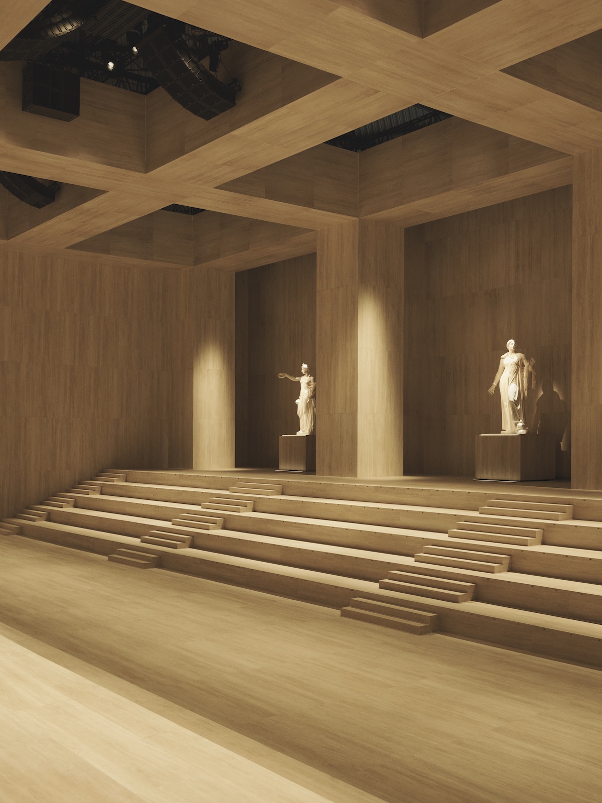 Gucci A/W 2026 Demna runway debut show set