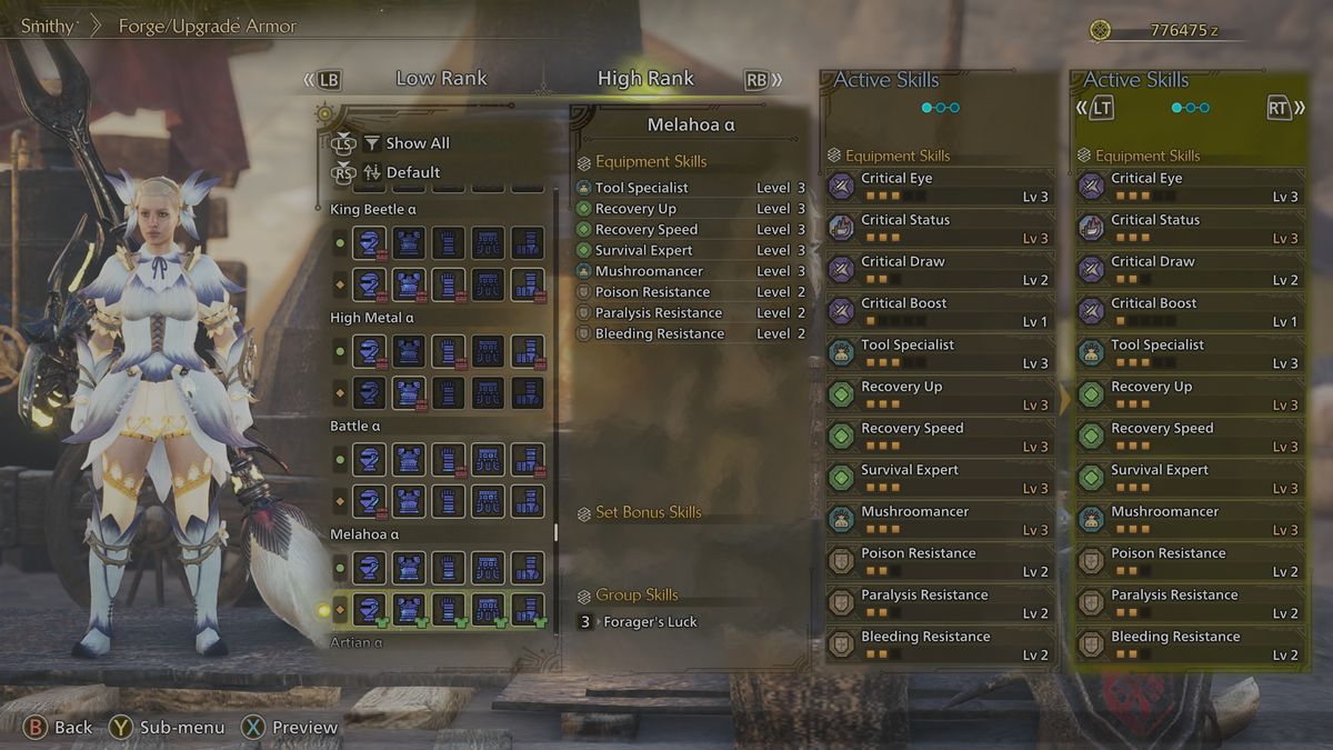 Monster Hunter Wilds secret armor - Melahoa set b