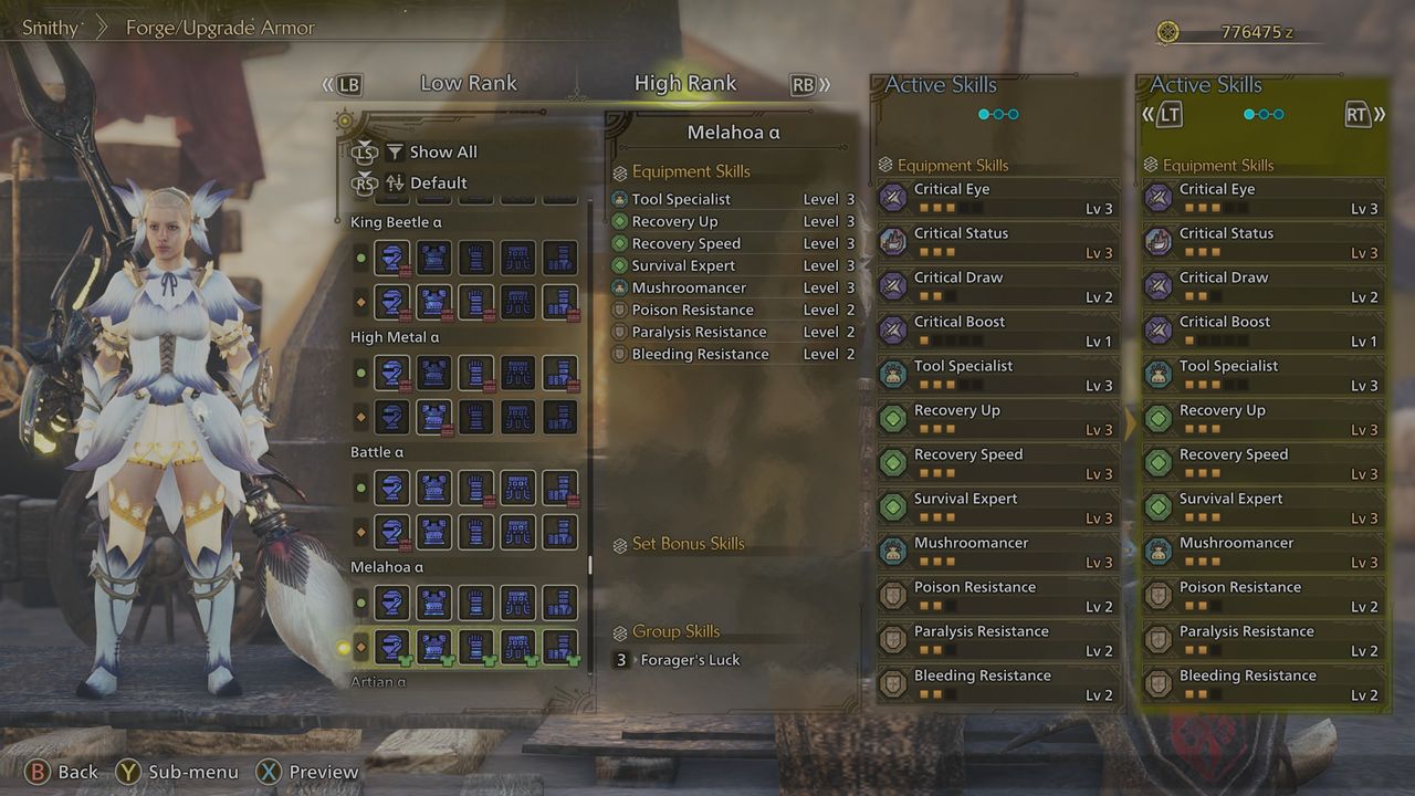 Monster Hunter Wilds secret armor - Melahoa set b