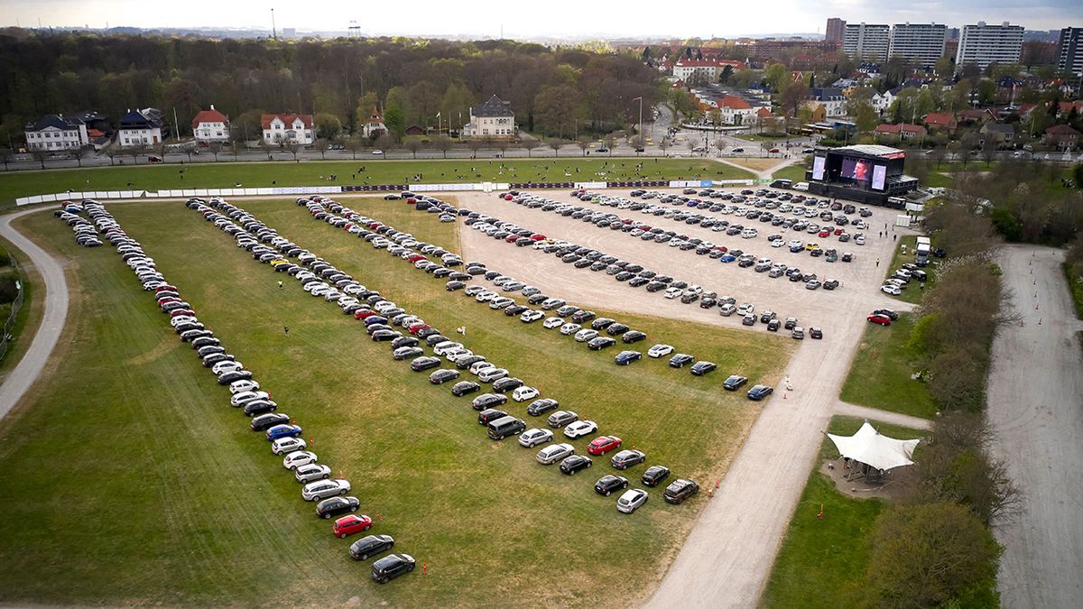 Danish fans attend Mads Langer&#039;s show at Tangkrogen, Aarhus