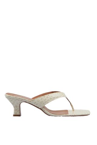 Portofino Croco Thong Mule Sandals