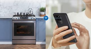 smart phone connecting to oven
