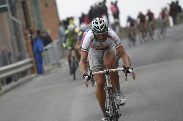 Filippo Pozzato (Katusha) lays his cards on the table and goes all in.