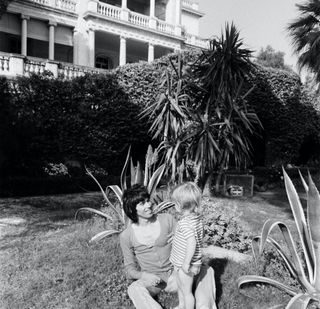 Keith Richards (left) and his son Marlon at his home, Villa Nellcôte