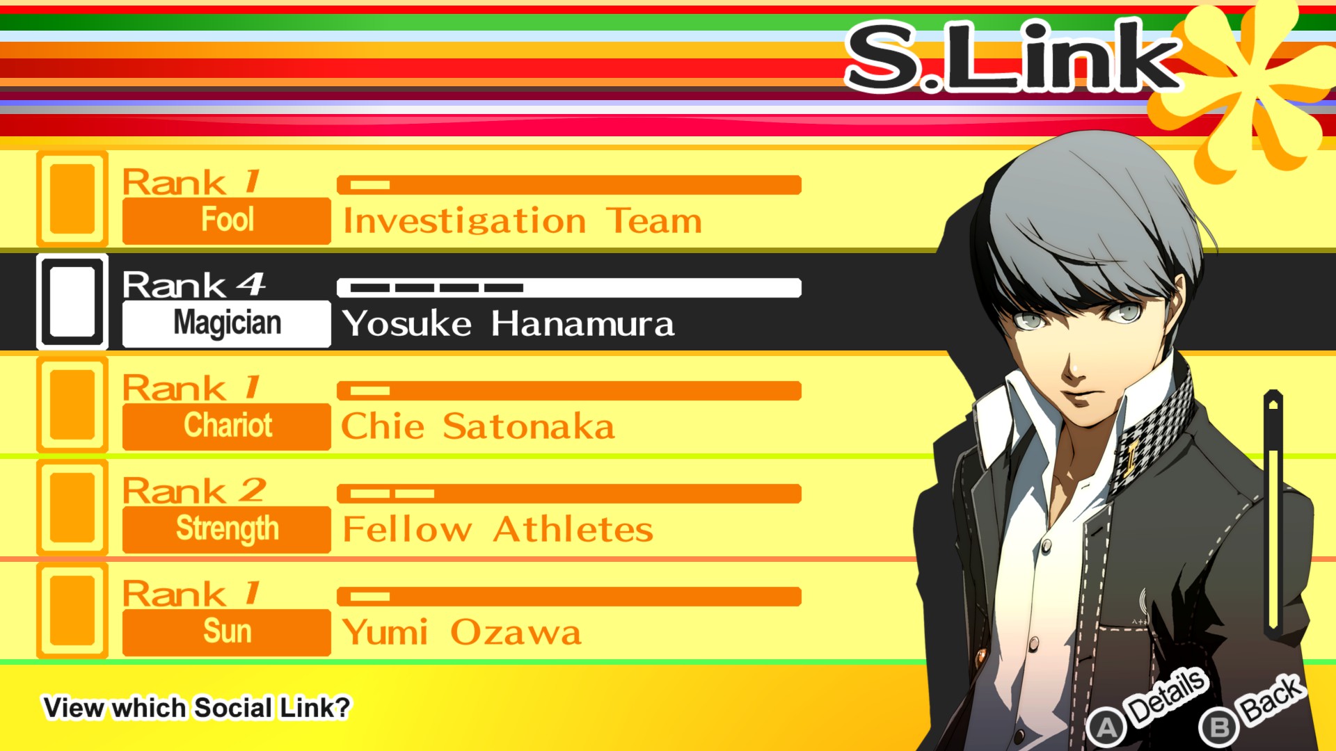 persona 4 all social links in one playthrough guide