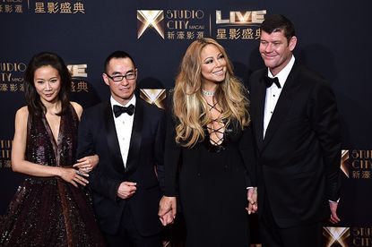 Mariah Carey and James Packer with Lawrence Ho and his wife.