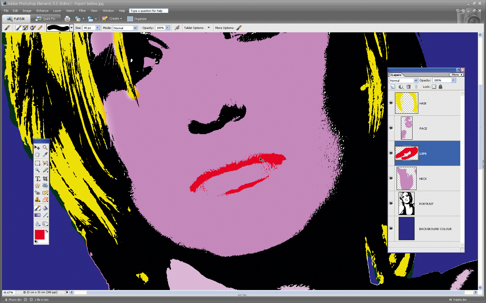 Make a pop art portrait in Photoshop