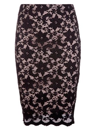 Lipsy lace pencil skirt, £35