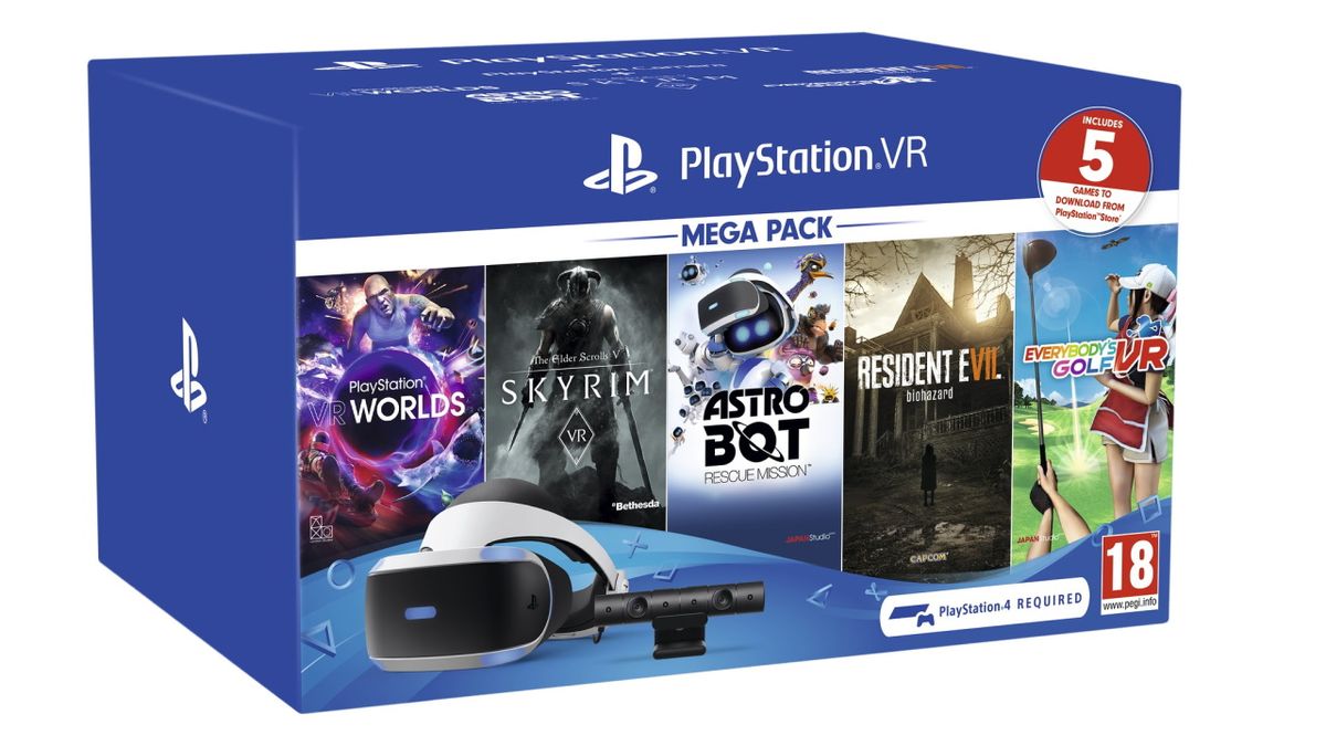 The new PlayStation VR Mega Pack is coming to Europe this fall with Astro Bot, Skyrim, RE7, and more