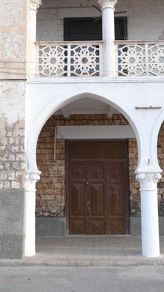 Mashrabiyas in Massawa, part of a project by the Eritrean entry to the biennale, studio Medhanie Teklemariam