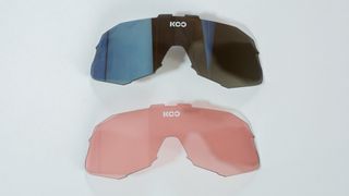Koo Demos Cycling Sunglasses detail of lens options