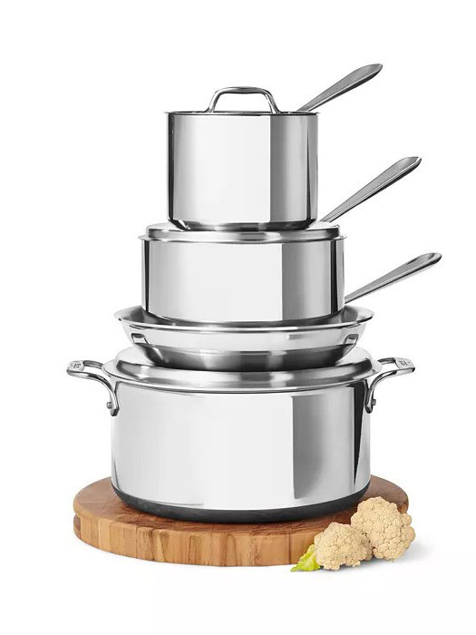 All-Clad
D3 Stainless Steel 7-Piece Cookware Set