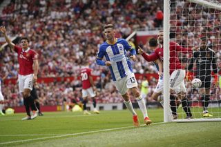 Pascal Gross scored twice as Brighton won at Manchester United.