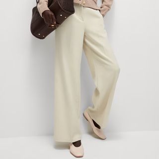 M&S Crepe Tab Detail Trousers