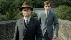 Harry Lawtey as Richard Burton and Toby Jones as Mr. Burton.