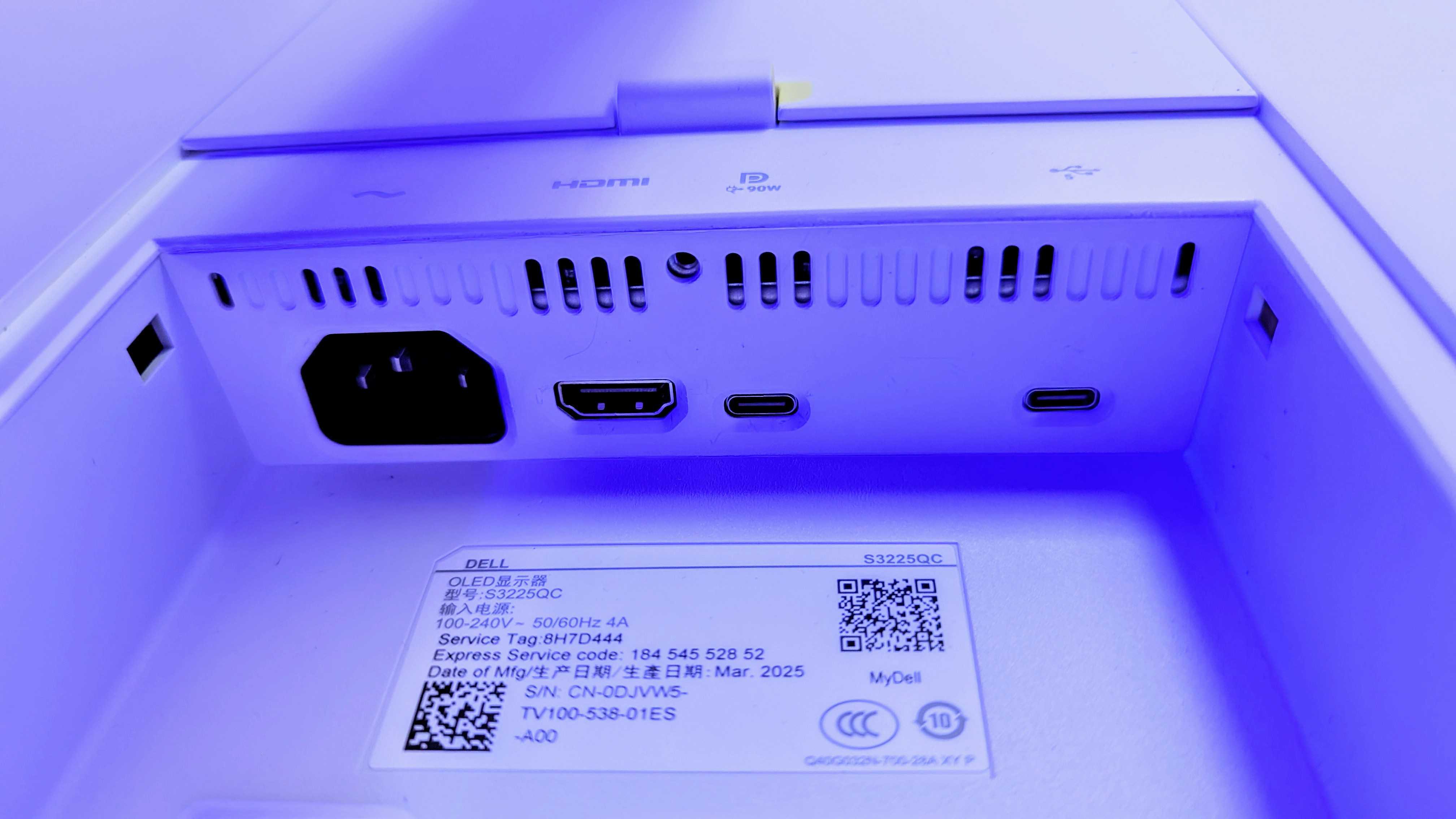 Image of the Dell 32 Plus 4K QD-OLED Monitor (S3225QC).