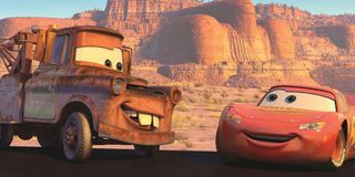 Tater and Lightening McQueen in Cars