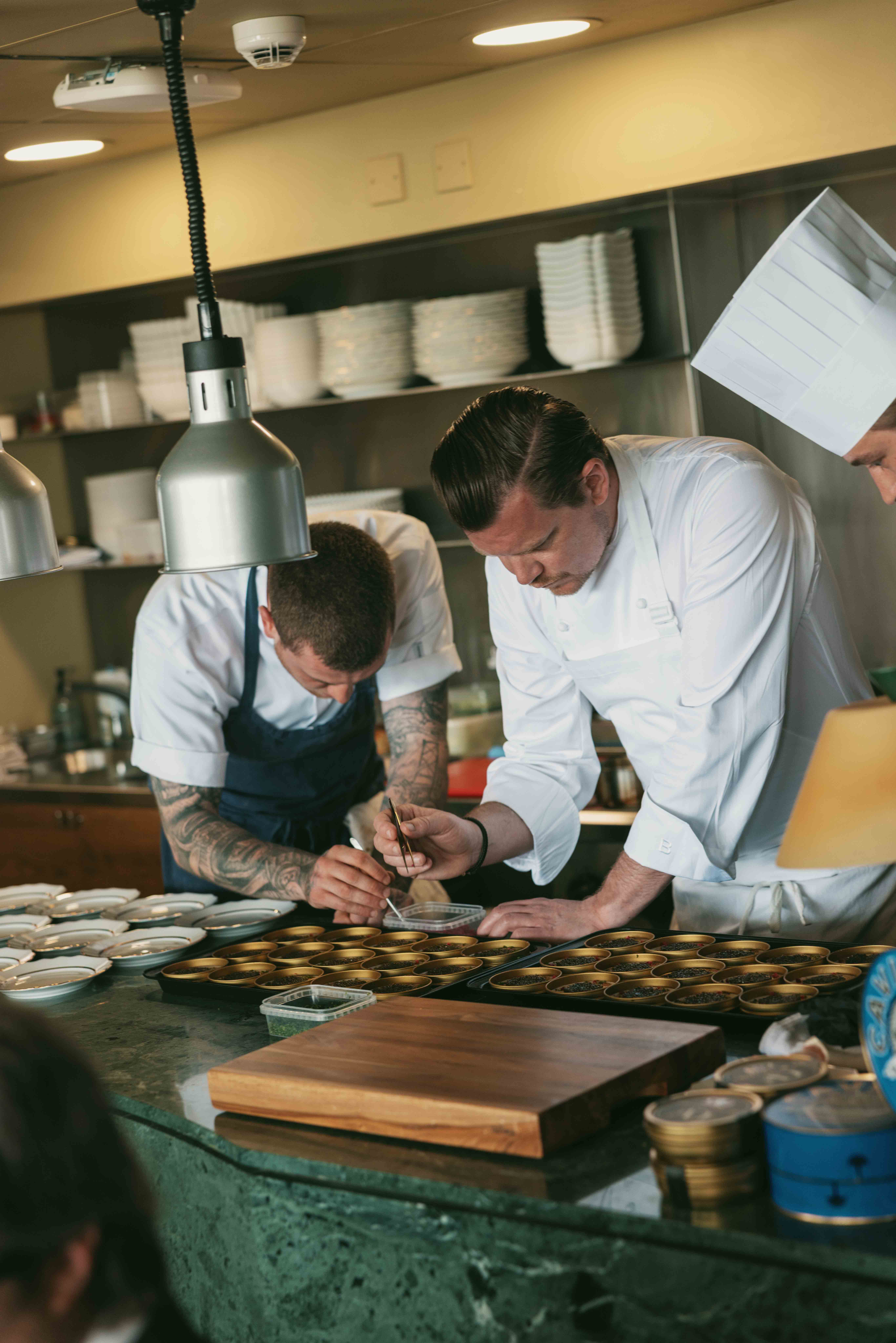 Alex Dilling cooking at Royal Ascot