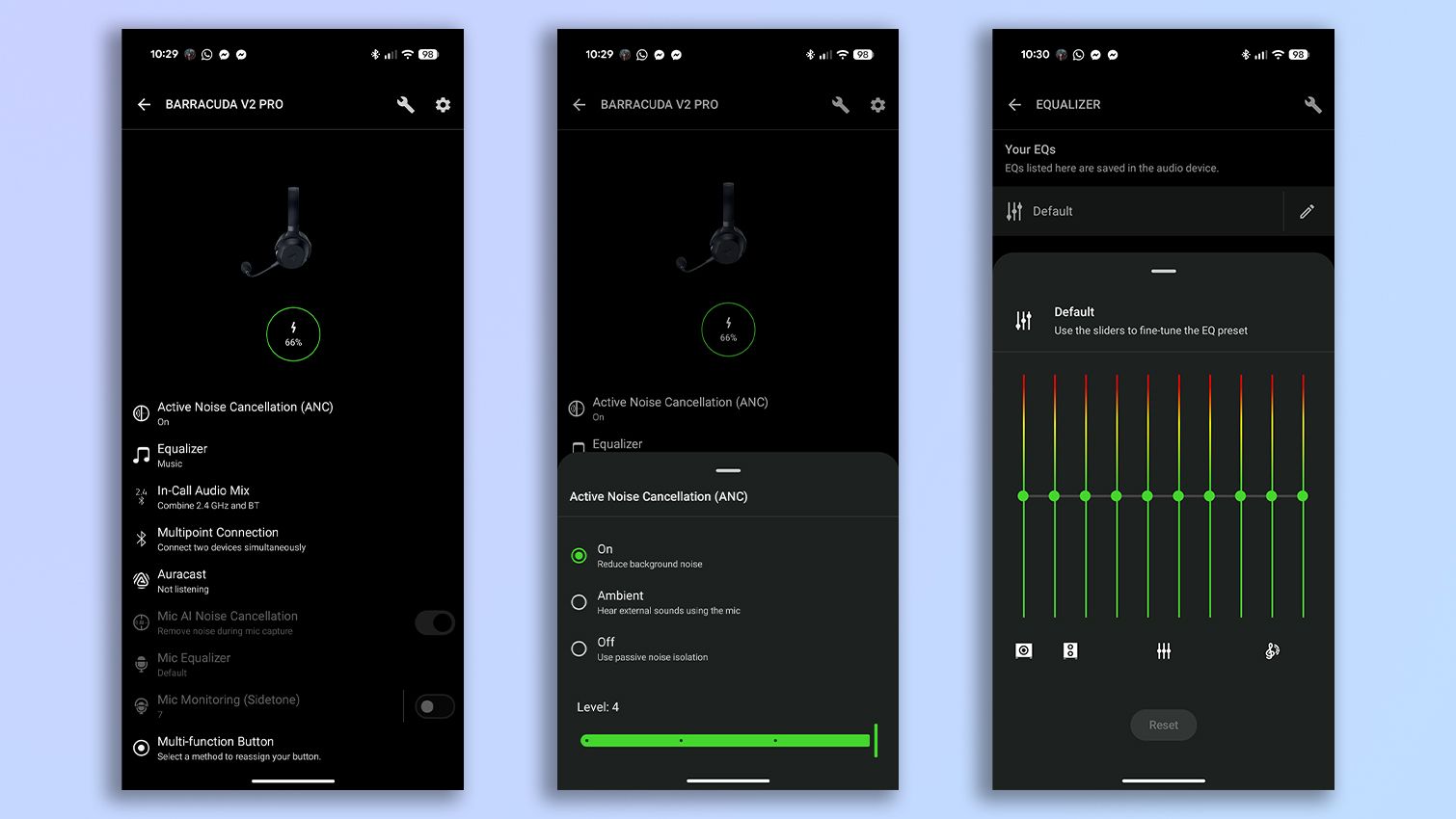 Razer Synapse and Razer Audio app screenshot