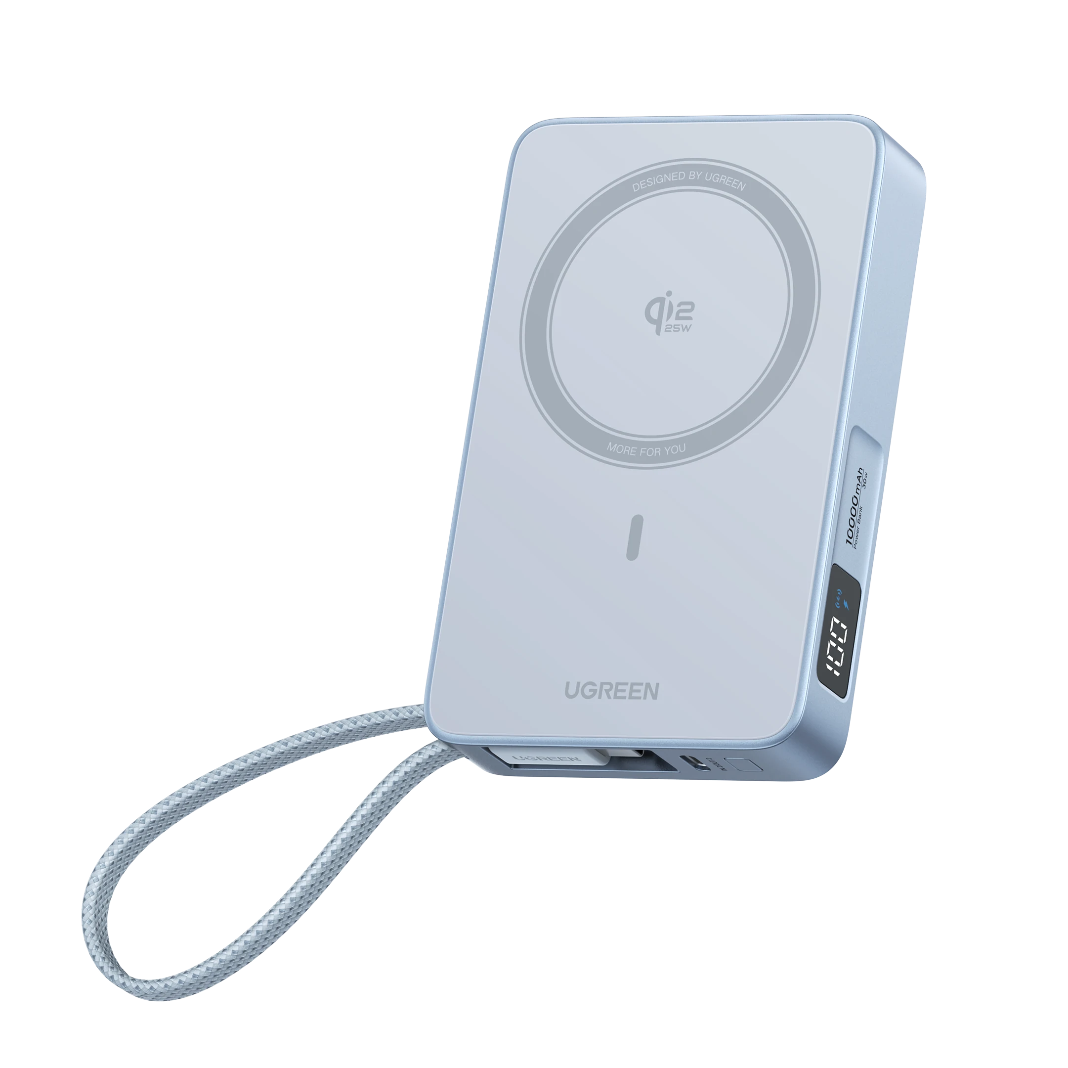 Ugreen Magflow Magnetic Wireless Power Bank 10000mah Qi2 25w