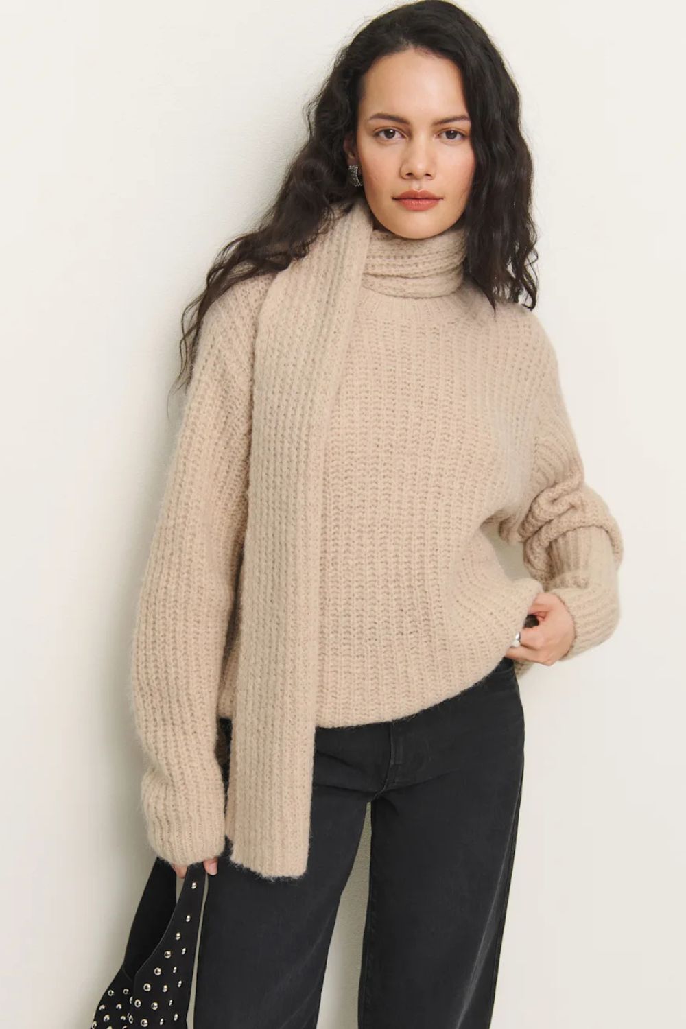 Reformation Spence Scarf Sweater