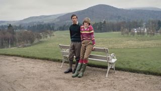 Prince Charles and Lady Diana Spencer hold a photocall at Craigowan Lodge in Balmoral