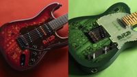 Photos of Fender Japan's Pok&eacute;mon Strat and Tele