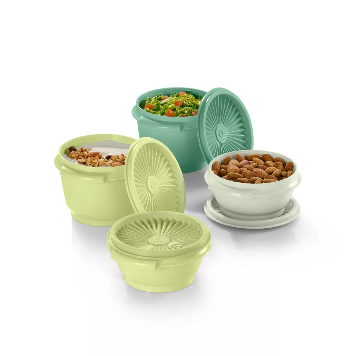 Tupperware 8pc (set of 4) Heritage Food Storage Container Set