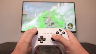 Playing ToTK on the Nintendo Switch using the 8BitDo Ultimate Controller