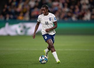 Viviane Asseyi of France in action during the FIFA Women's World Cup Australia & New Zealand 2023 Group F match between Panama and France at Sydney Football Stadium on August 2, 2023 in Sydney, Australia.