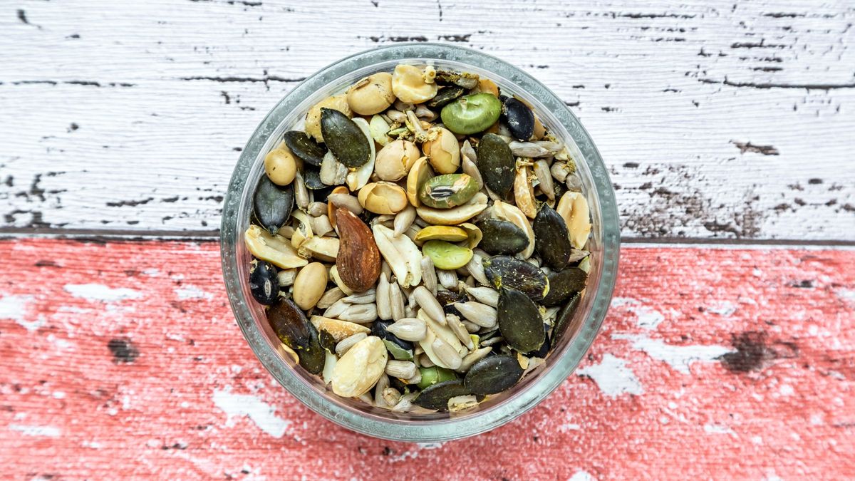 Bowl of nuts and seeds