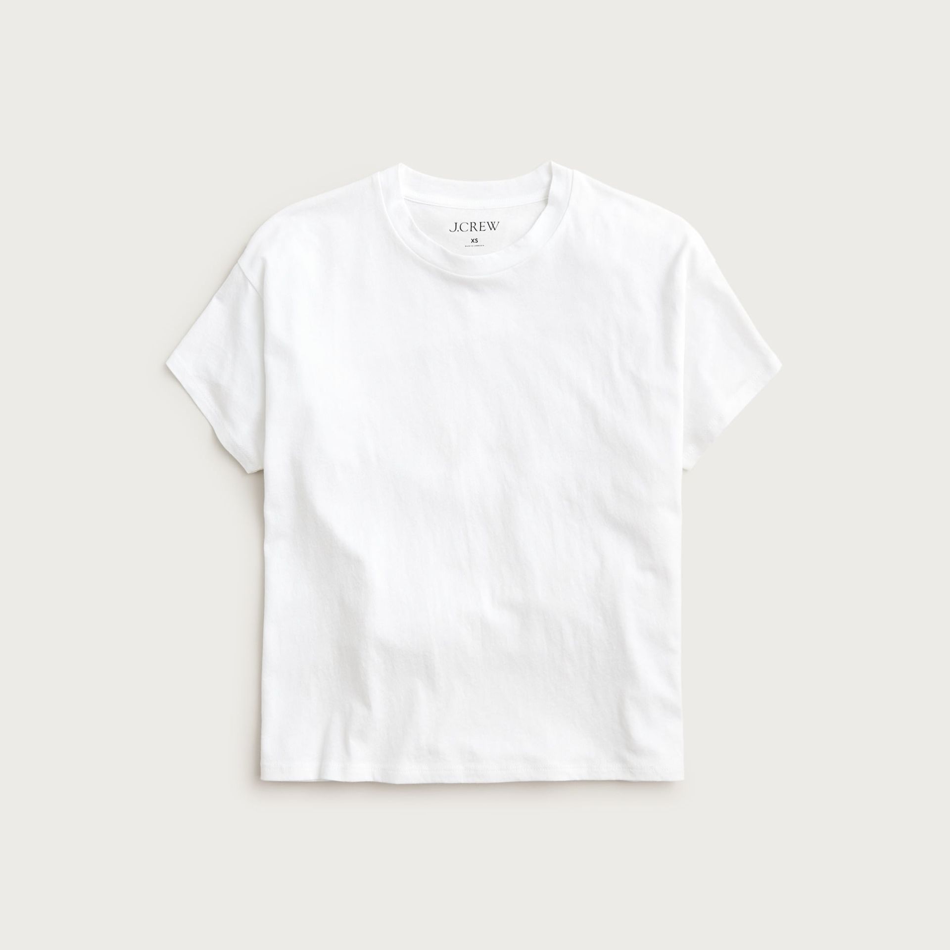 Feather Jersey Cropped T-Shirt