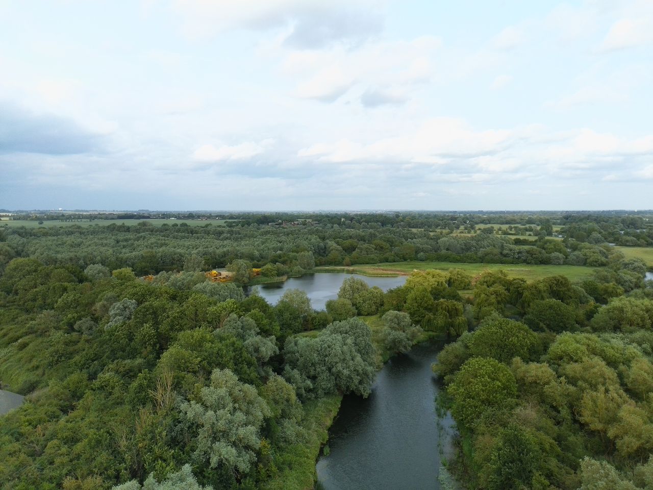 Photo of a river taken with the Ruko U11MINI 4K drone