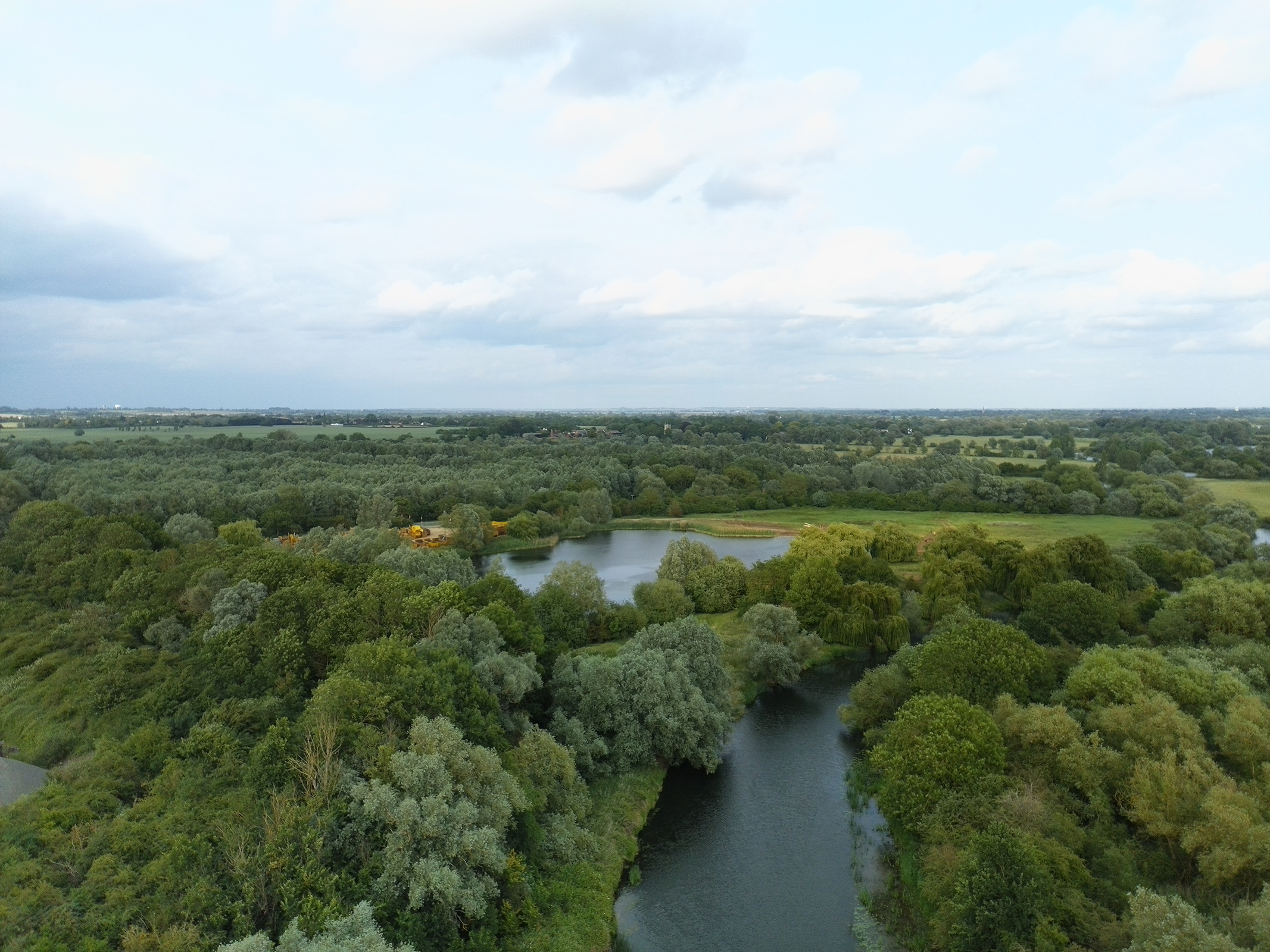 Photo of a river taken with the Ruko U11MINI 4K drone
