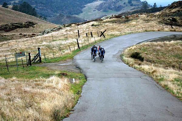 The climbing team dwindles as riders near the summit.