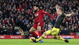 Mohamed Salah scored twice in the 4-0 win over Southampton