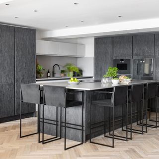 Modern kitchen ideas sleek grey kitchen with no handles