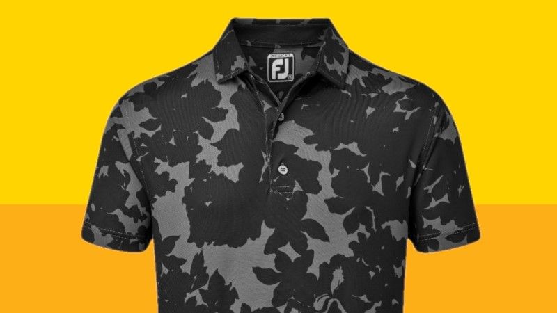 FootJoy Pique Camo Floral Print Polo