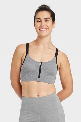 All in Motion High Support Zip Front Bra 