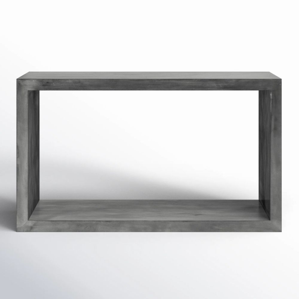 Gray console table