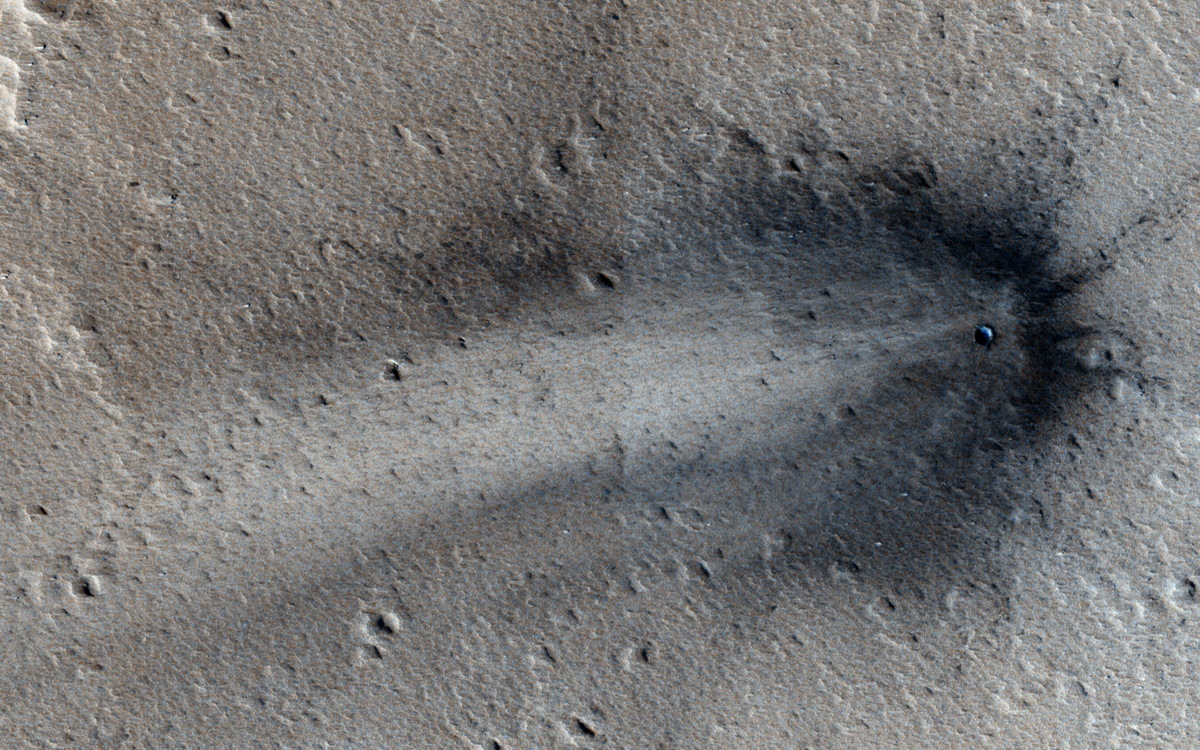 Fresh Crater On Mars Spied By Nasa Spacecraft Photo Space